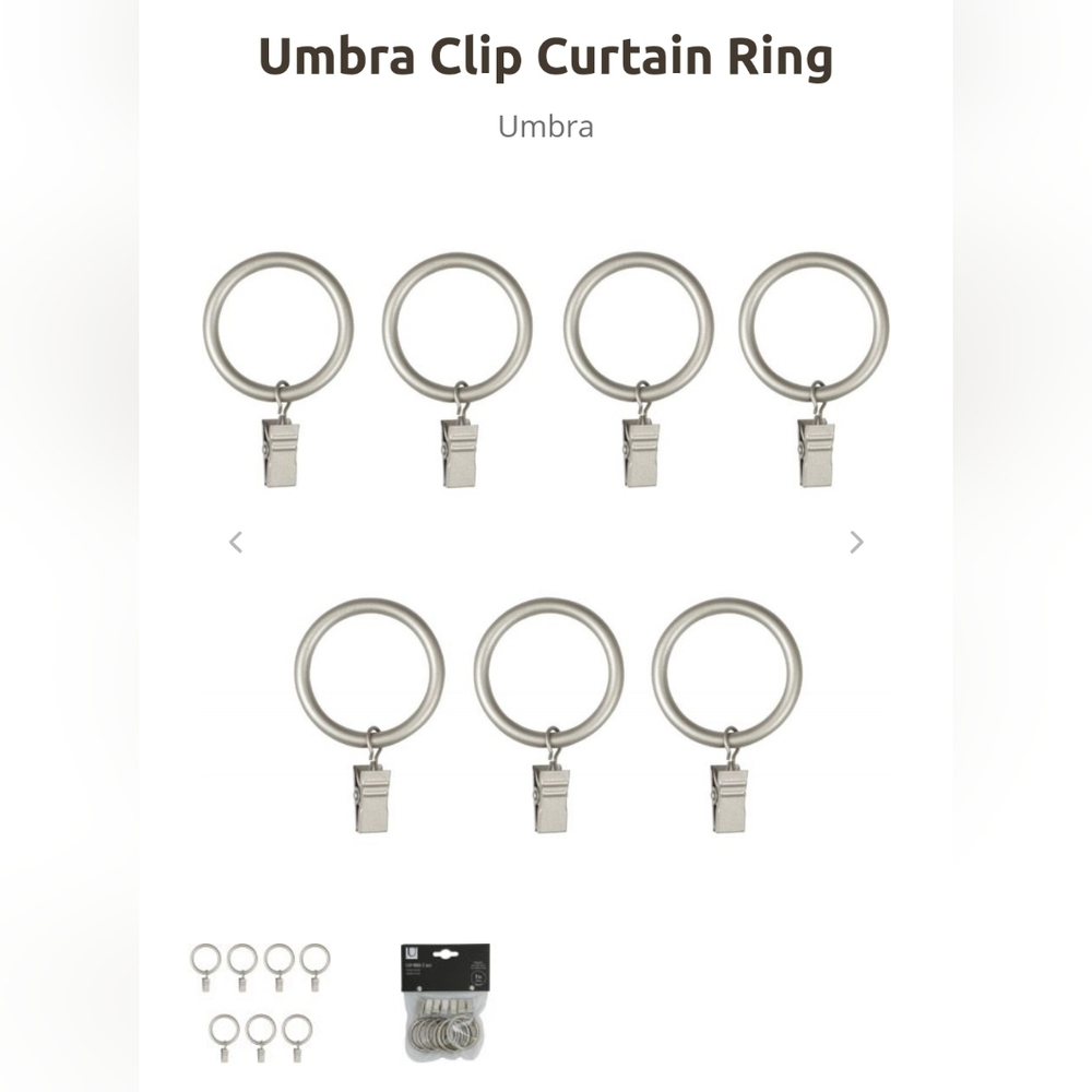 Umbra Clip Curtain Ring